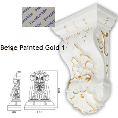 10 Европейская пластиковая стальная композитная рельефная корбель Corbels архитектурная мебель Украшение Золото Серебро антикварная ручная роспись - Цвет: 10