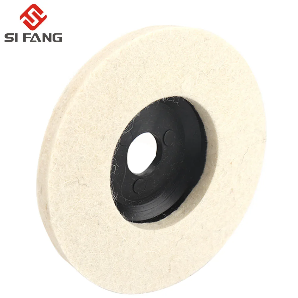 SIFANG 50mm/75mm Wool Polishing Wheel Polishing Pads Angle Grinder Wheel Felt Polishing Disc for Metal Marble Glass Ceramic 1PC