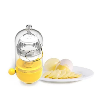 

Kitchen Egg Pudding Maker Egg Scrambler Shaker Whisk In Shell Hand Powered Concise Egg Maker Tool