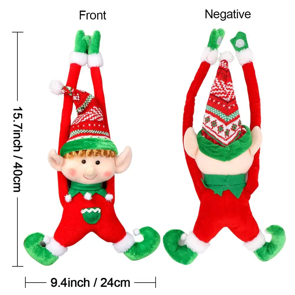 Теплая Большая Рождественская кукла Санта-Клаус, фигурка снеговика, очаровательные рождественские украшения для дома, подарки на год - Цвет: RE Elf