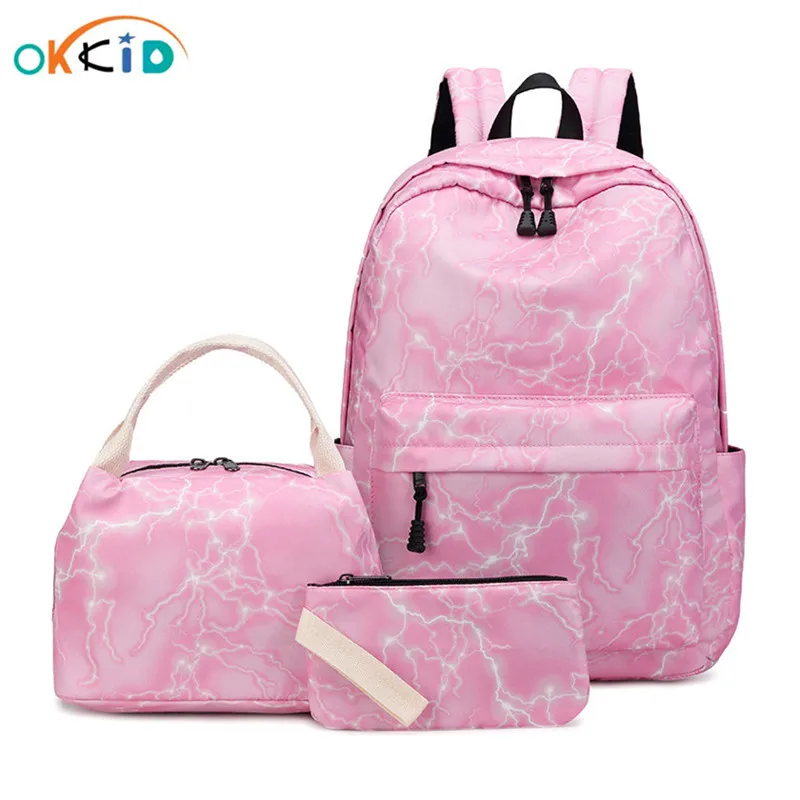 blue pink bookbag
