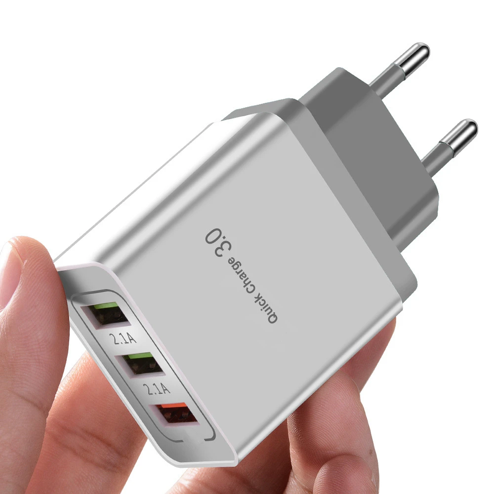 GREY ROCK Быстрая зарядка QC 3,0 Смарт Быстрое 3 USB зарядное устройство для Xiaomi samsung huawei Быстрая Зарядка адаптер для мобильного телефона - Тип штекера: GREY