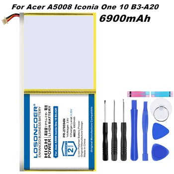 

LOSONCOER 6900mAh PR-279594N Battery for Acer A5008, Iconia One 10 B3-A20, Iconia One 10 B3-A30, Iconia 10 A3-A40 Tablet Pad