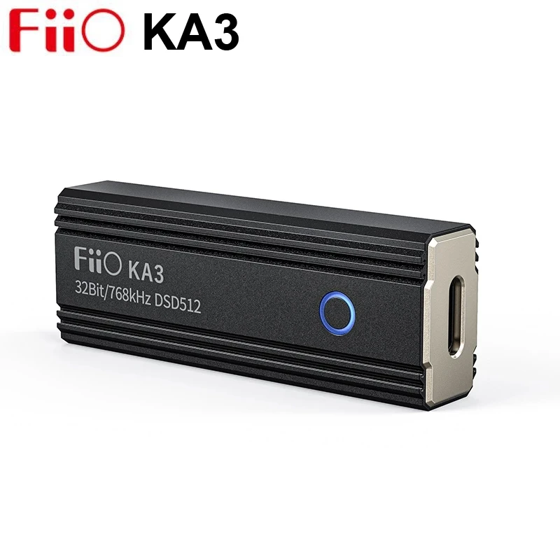 Портативный USB-усилитель для наушников FiiO KA3 ЦАП ES9038Q2M чип 32 бит/768 кГц DSD512 3 5/4 4 мм