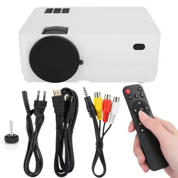 

Mini Portable HD Projector Home Cinema Theater Media Player EU Plug AC90-240V 50-60Hz New