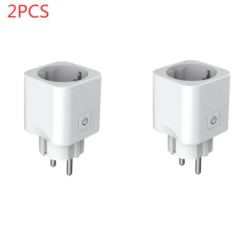 2pcs 1/2 шт умная розетка Wifi умная розетка беспроводной пульт дистанционного управления розетка адаптер eWeLink приложение EU синхронизация разъем работает с Alexa Google Home IFTTT - Цвет: 2pcs
