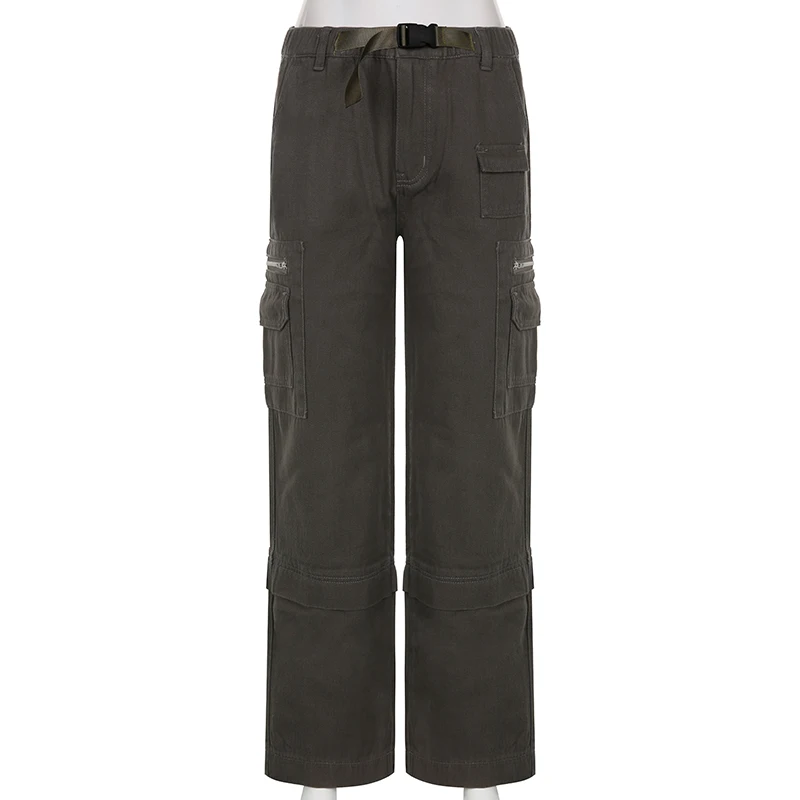 low rise baggy cargo pants