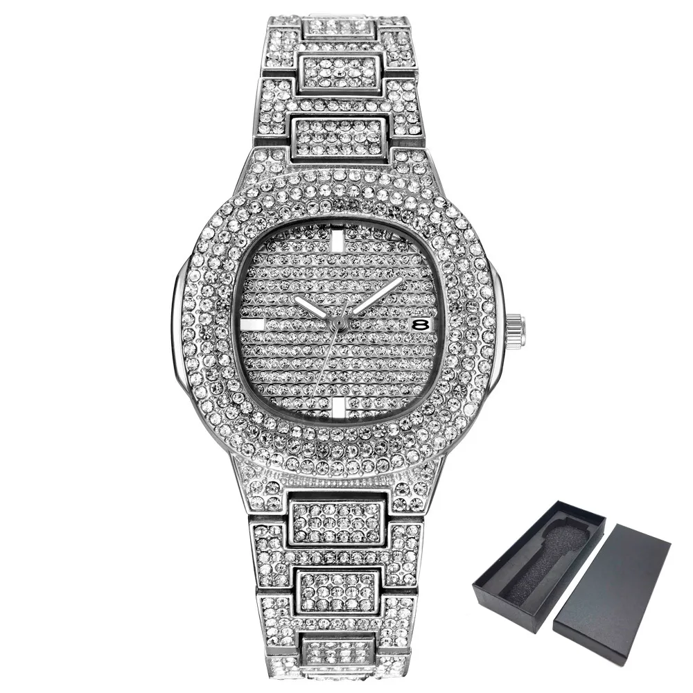 Iced Out часы для женщин хип хоп Роскошные полностью бриллиантовые CZ женские модные