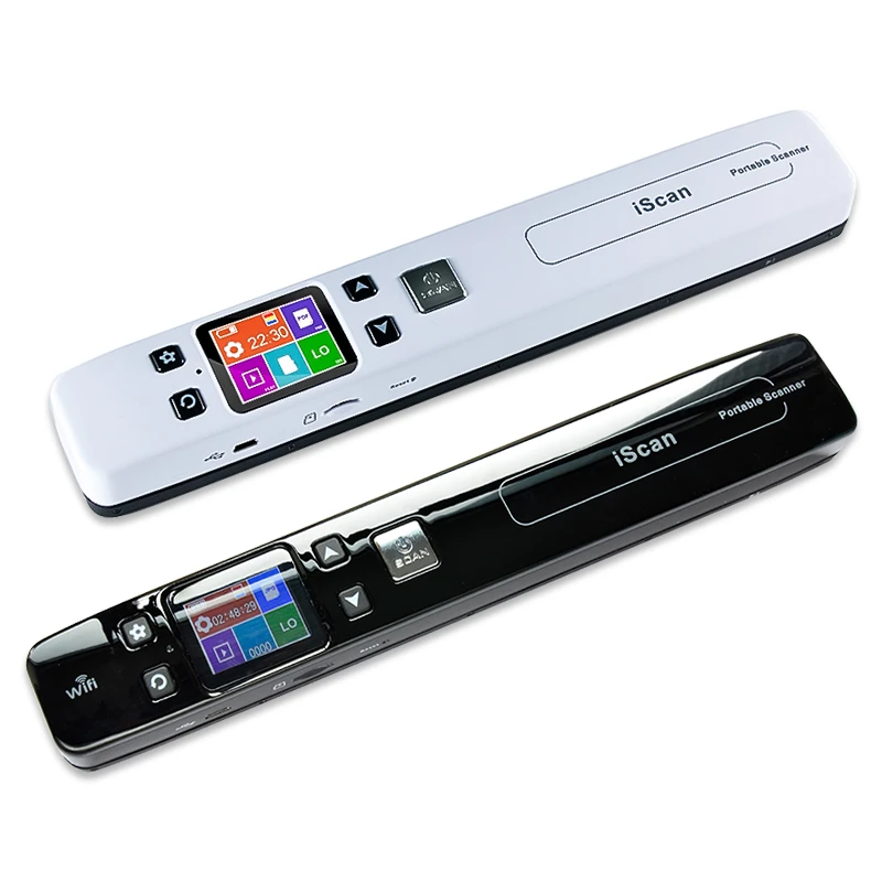 Mini Wireless WiFi Portable Scanner HD LCD Display Receipts Books Handheld Document Scanner A4 Size 1050DPI JEPG or PDF #R20 canon small photo printer