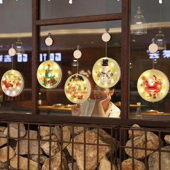 

Christmas Lights LED String Lights Hanging Lights Room Lights Color Curtain Light Color Painting Lights Christmas Window Decorat
