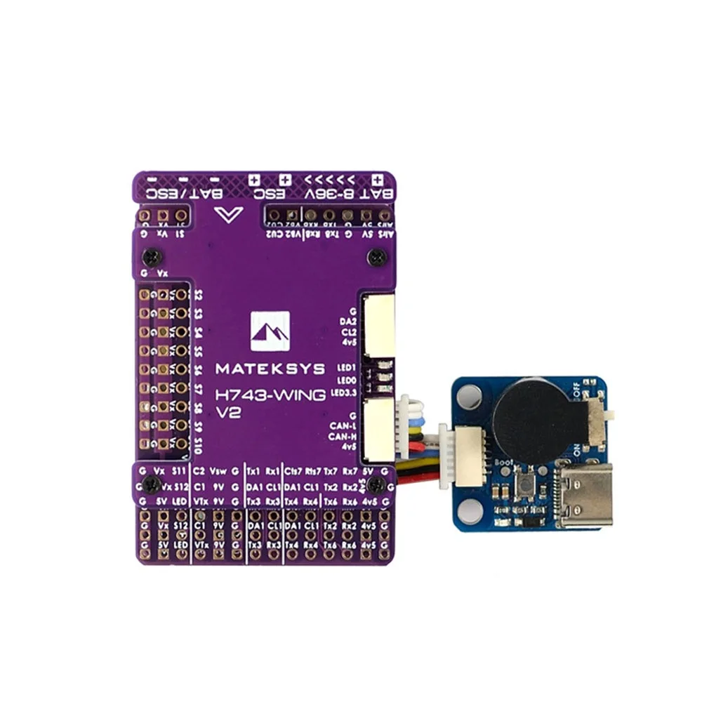 MATEK H743-WING V2 ArduPilot INAV 3-8S H743 Flight Controller for RC Multirotor Airplane Fixed-Wing Drones DIY Parts