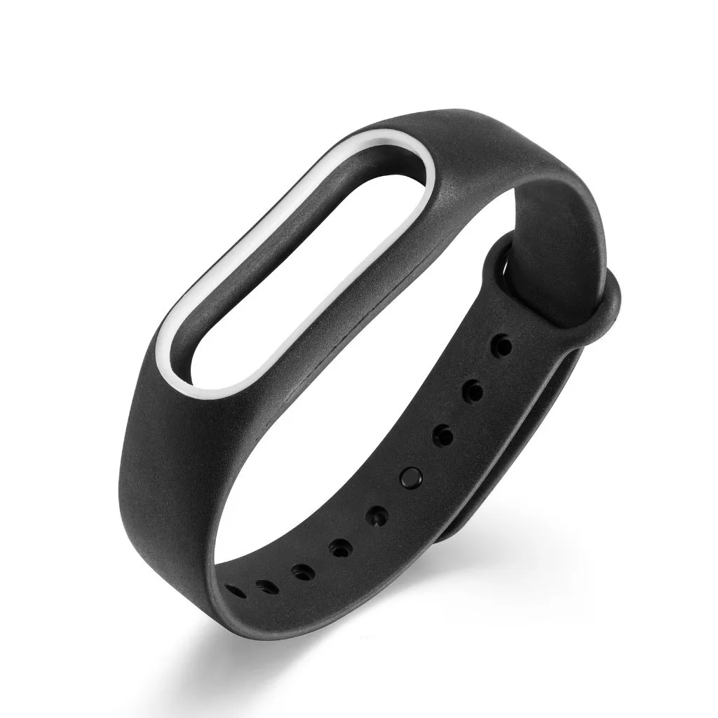 New Sport Watch Strap Adjustable Soft Silicone Belt TPU Wristband Bracelet for Xiaomi Mi Band 2 Smart Wristband Replacement - Color: 01