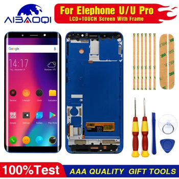 

New original For Elephone U/U pro Touch Screen LCD Screen LCD Display Digitizer Assembly With Frame Replacement Parts