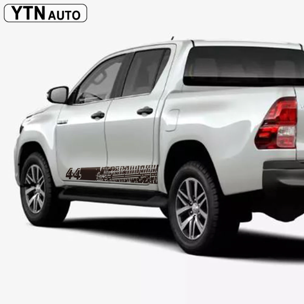 Автомобильные аксессуары 2 шт. Пикап 4x4 Боковая дверь полосатые наклейки