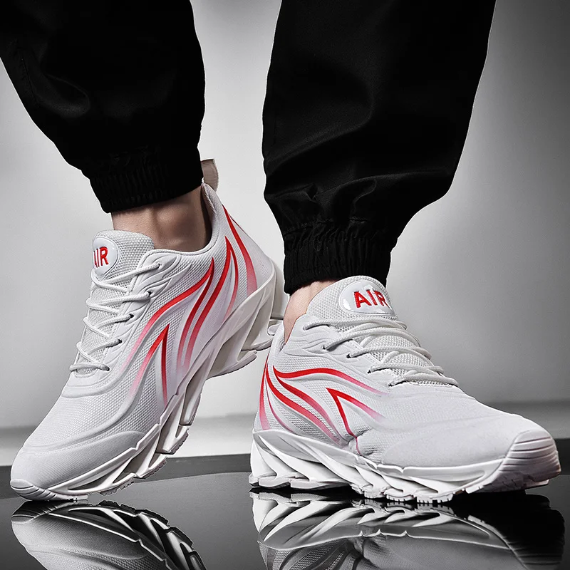 

Damyuan 2019 Fashion Flame Line Knife Sole Men's Sneakers Outdoor Travel Must Have Comfortable Non-slip Casual Running Shoes