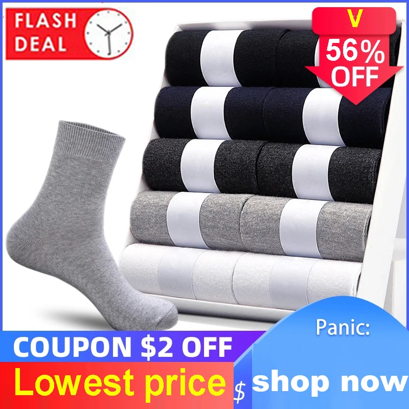  10 pair/Lot Men's Cotton Socks For Man Black Business Breathable Spring  Summer Male Crew Socks Meias Hot cheap price Sokken 