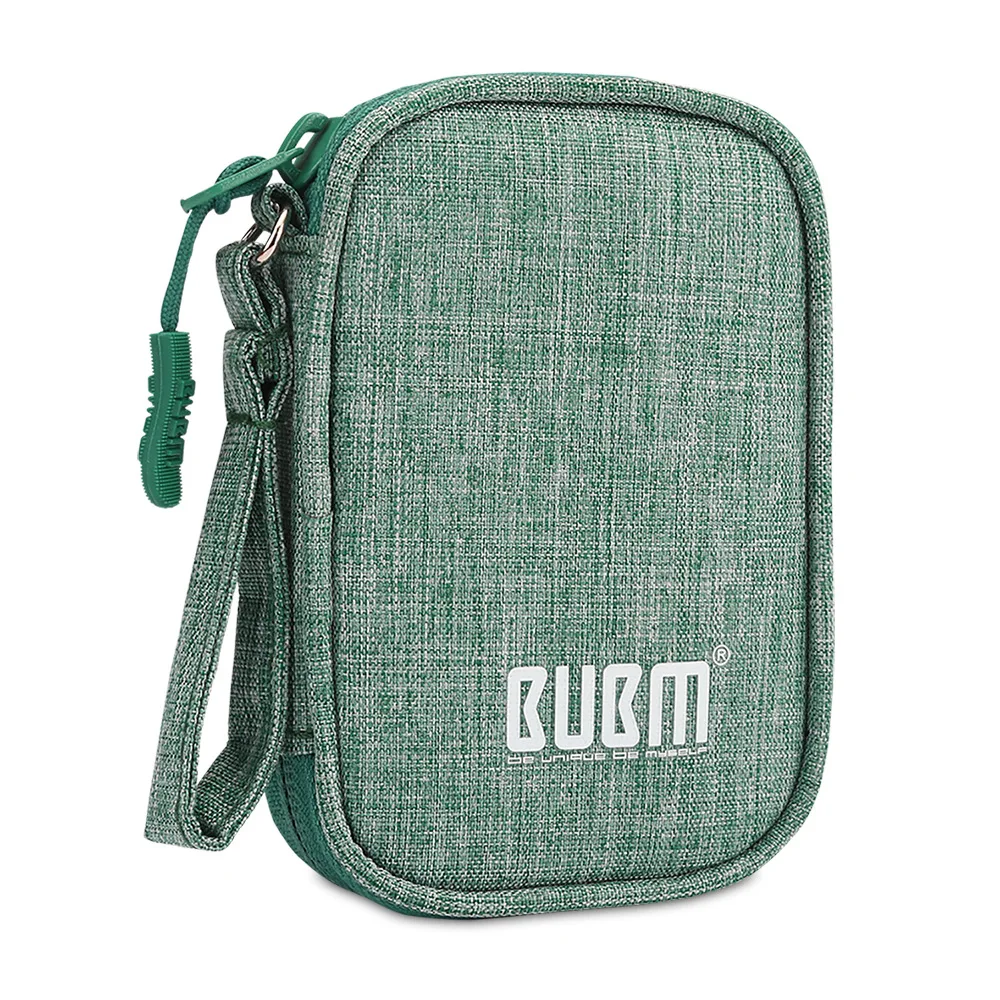Single layer green Дорожная цифровая сумка для хранения USB кабель для передачи данных органайзер для наушников сумка power Bank Дорожный комплект чехол для электроники аксессуары - Цвет: Single layer green