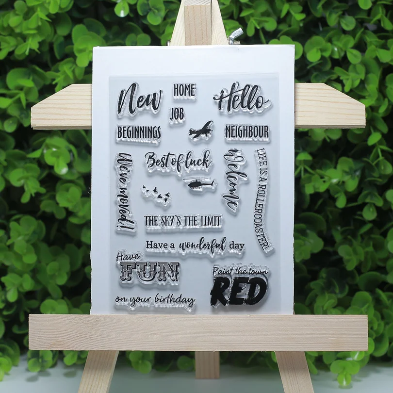 Owl love you Hello thanks smile transparent clear stamps for Scrapbooking/Card Making/Stamp set stationery fun Decoration Supply - Цвет: W