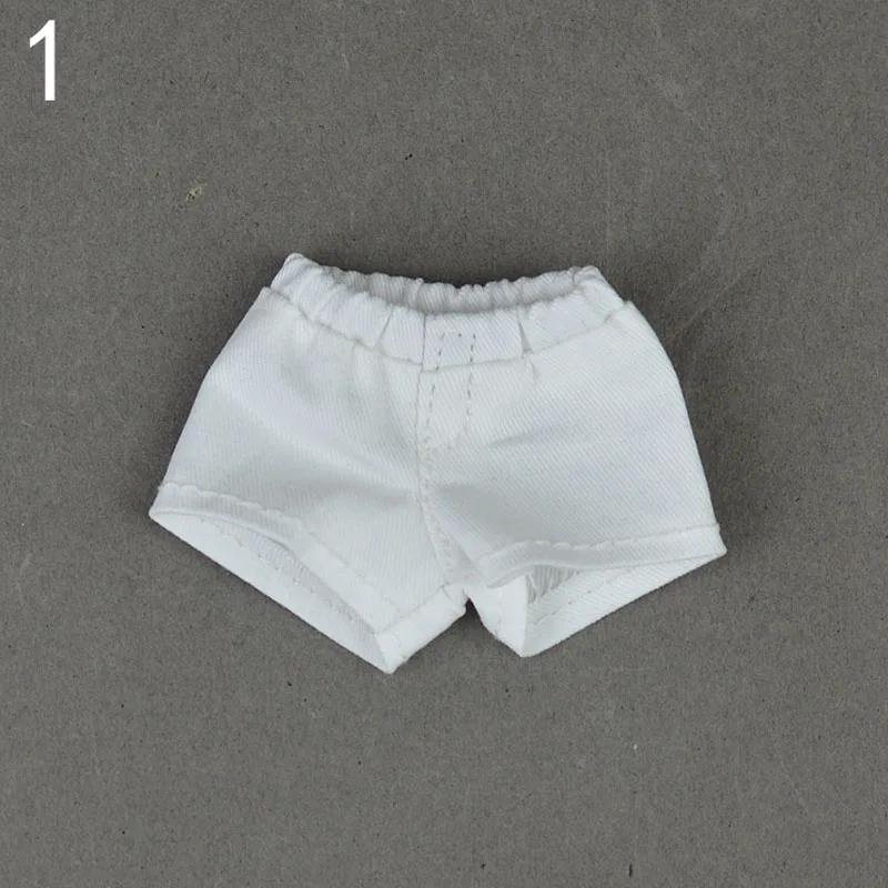Barbie Doll Clothes Fashion Denim Jeans Leather Shorts For Blythe 1/6 Dolls Accessories Kids Toys