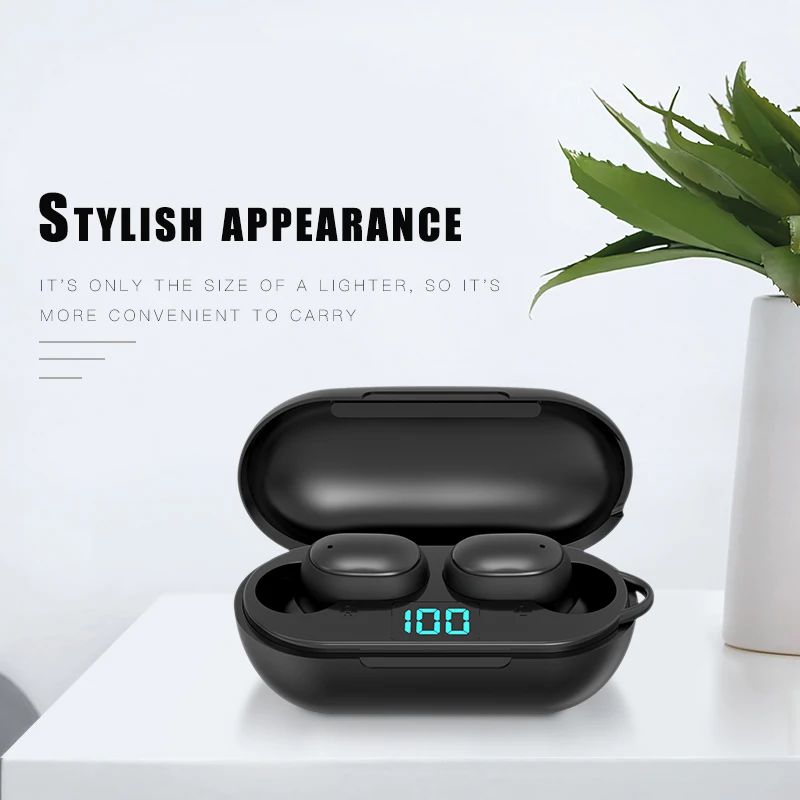 

Bluetooth Wireless MINI Earphone with Charging Box Headphone HIFI In-Ear Waterproof Sport Earbuds Gaming Headset for Smart Phone