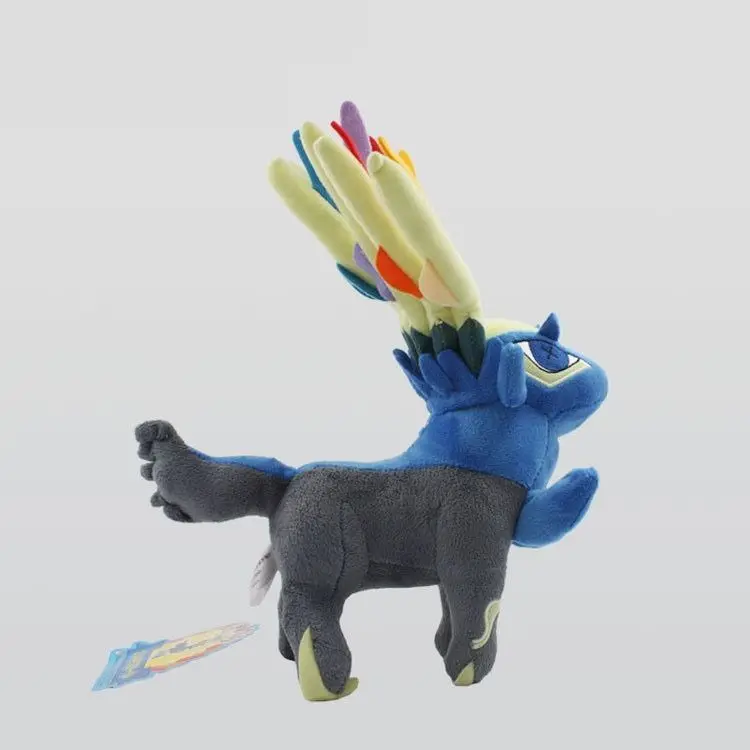 Xerneas Yveltal мультяшная игрушка плюшевые детские куклы игрушки Аниме детский подарок маленький размер 17-18 см синий красный отслеживание