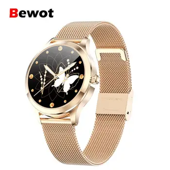 

Bewot 2020 Fashion Women Smart Watch IP68 Waterproof DIY Watch Face Watches Fitness Tracker Heart Rate Sleep Monitor Smartwatch