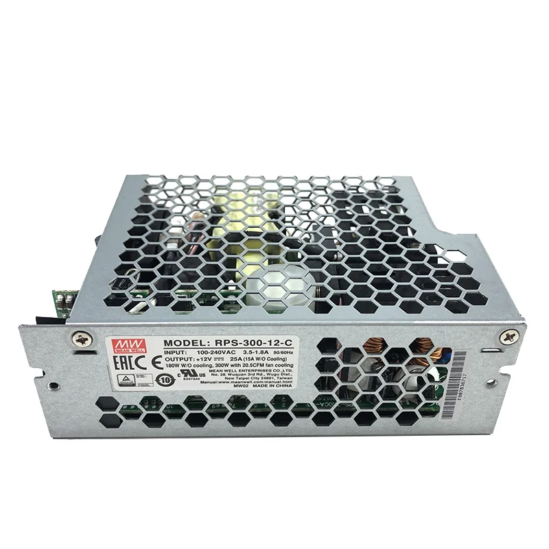 POWERNEX ENCLOSED TYPE MEAN WELL NEW RPS-300-12-C 12V 25A 300W Power Supply 