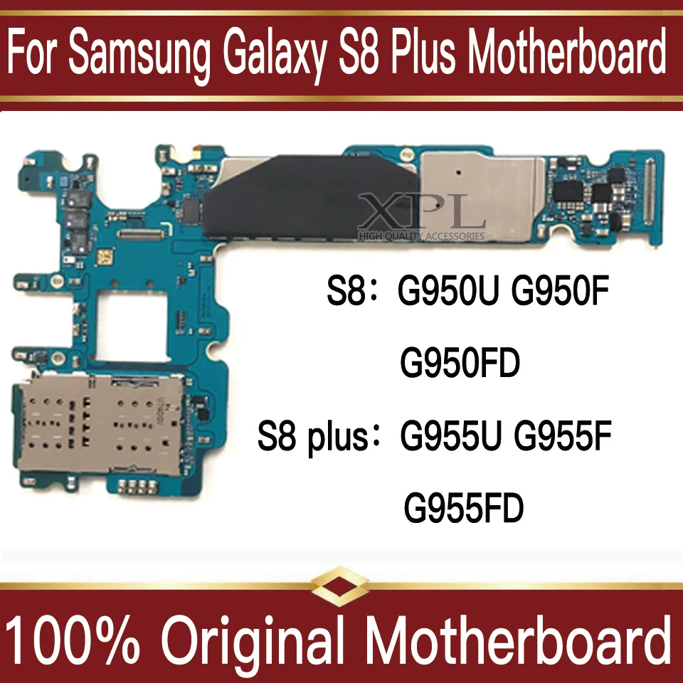 

Original Unlocked For Samsung Galaxy S8 Plus G955F G950F G950FD G955FD G950U G955U S8 Motherboard, Mainboard 64GB