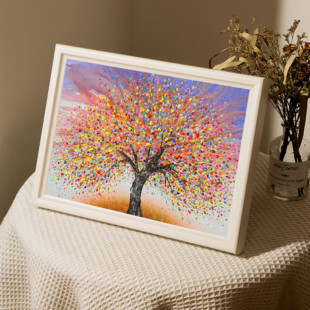 5d Diamond Painting Tree Landscape DIY Diamond Embroidery Scenery Mosaic Home Decoration Needlework Cross Stitch Painting Art diamond painting diamond painting accessories