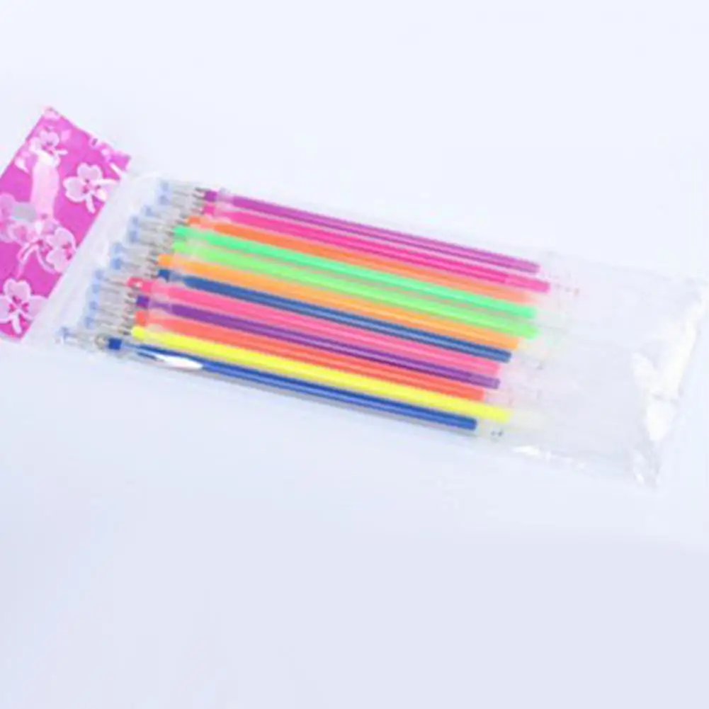 Марковая гелевая ручка для офиса, школы, канцелярские принадлежности, 12 шт., цветные ручки для заправки, флуоресцентные блестящие ручки, сменный стержень r20 - Цвет графита: Highlighters