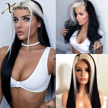 

XUMOO Cheap Straight Synthetic Lace Front Wig Heat Resistant Body Wave Lace Front Wig With Baby Hair Wigs For Black Women