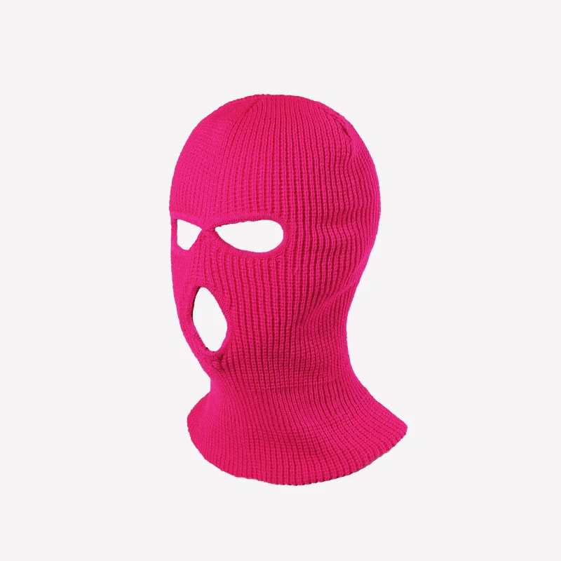 best beanies Knitted Unisex Ski Mask Men's Balaclava Winter Head Hood Warm Full Face Three Hole Hats for Women Cycling Hat CS Tactical Caps ski beanie Skullies & Beanies