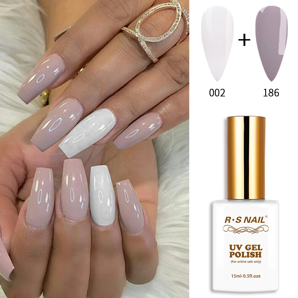 RS NAIL UV Nail Gel Polish 15ml Nail Art Lacquer Soak Off Hybrid Nail Polish Vernis Semi Permanent Varnish Base Top Matte Coat 3