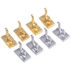 4Pcs 1:12 Dollhouse Miniature Clothes Coat Hook Rack Metal Wall Hanger Dollhouse Bathroom Accessories 2