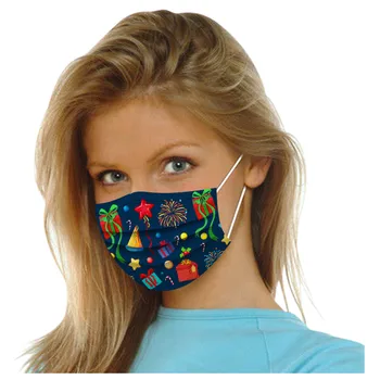 

10pcs Adult 2021 Happy New Years Disposable Three Layer Breathable Face Masks Reusable Mask 2021 New Year Mascara de mujer #GM