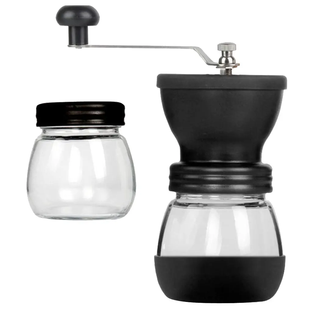 Manual Coffee Grinder with Airtight Canister, Conical Burr Mill