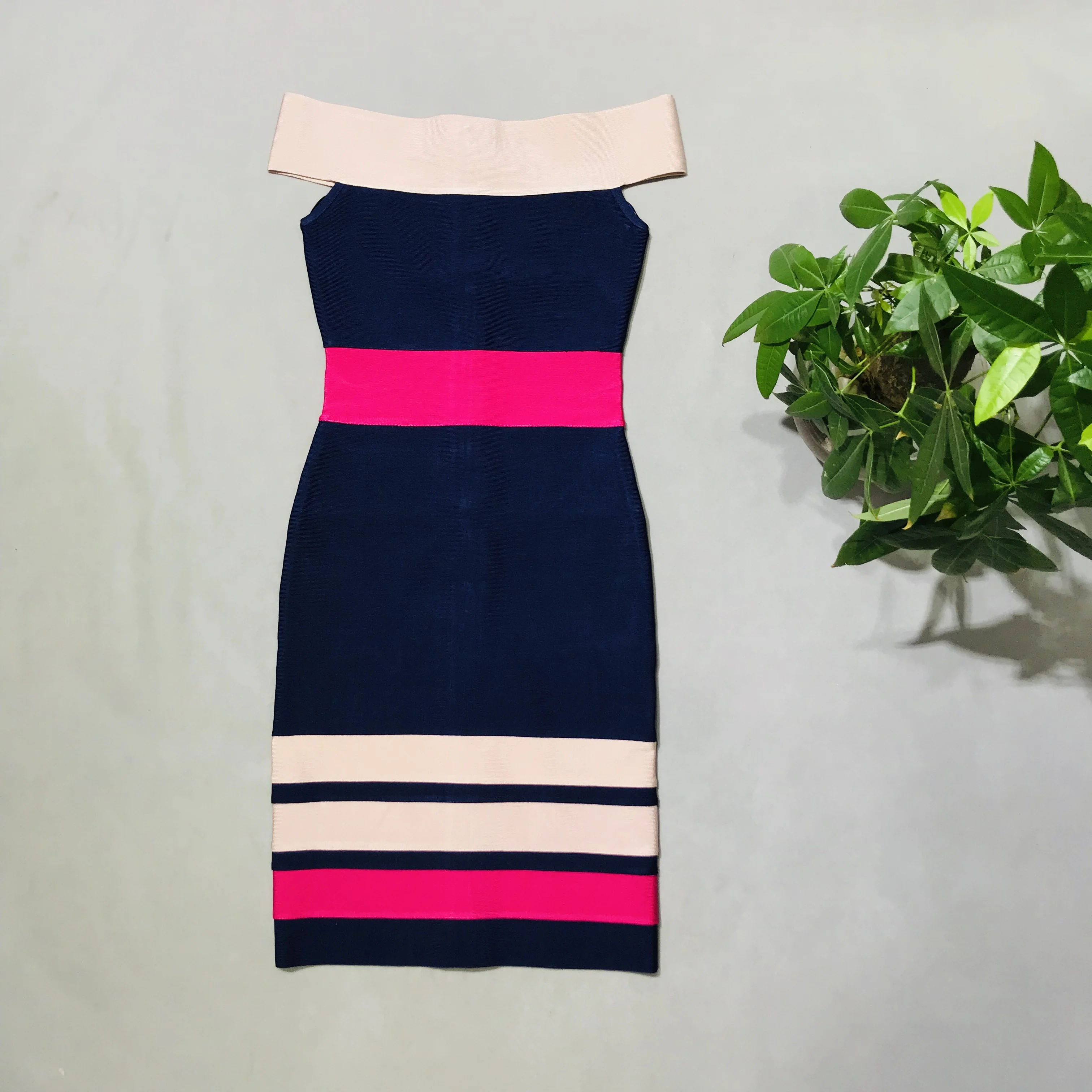 new women sexy Hollow Out Slash neck Off Shoulder Bodycon bandage dress Vestidos dresses wholesale