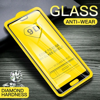 

200 Pcs 9D Full glue tempered glass For Huawei P9 P10 Plus P10 Lite Honor 7A 8E 9 10 Lite V10 Phone Screen Protectors Glass Film