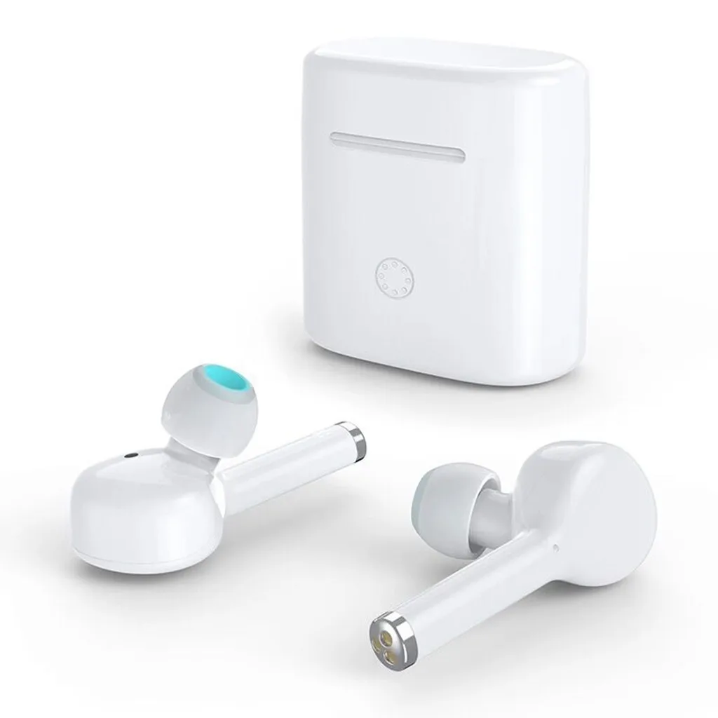 Бинауральная Bluetooth 5,0 музыка Smart AI Voice In-Ear Спортивная bluetooth-гарнитура предназначена для спорта простая и модная F816 - Цвет: WHITE