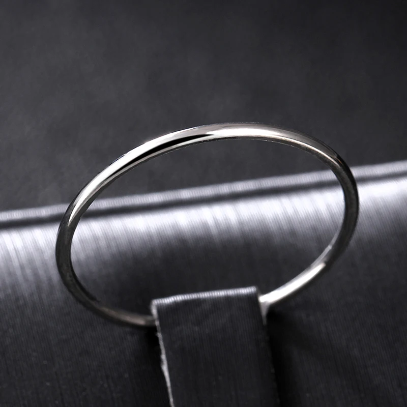 MANGOSKY-Anillo de titanio fino para dedo, anillo de oro de 1MM, 1 Uds., venta al por mayor