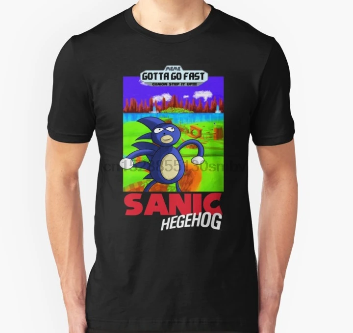 Мужская футболка Sanic the Hegehog Boxart унисекс wo футболки Топ | одежда