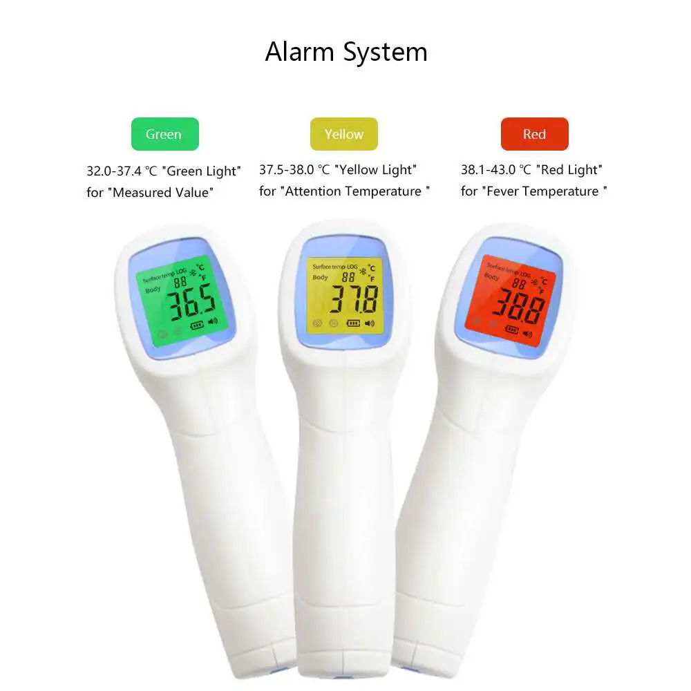 

Infrared Digital Medical Forehead Fever LCD Thermometer Non-Contact Baby Adult