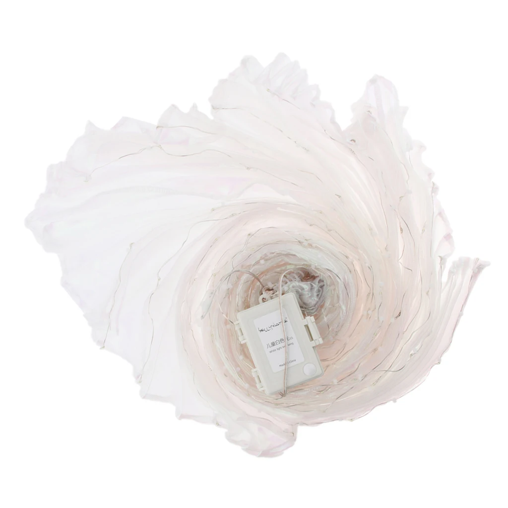 Adults LED Wings Glow Light Up Belly Dance Costume with Sticks Performance