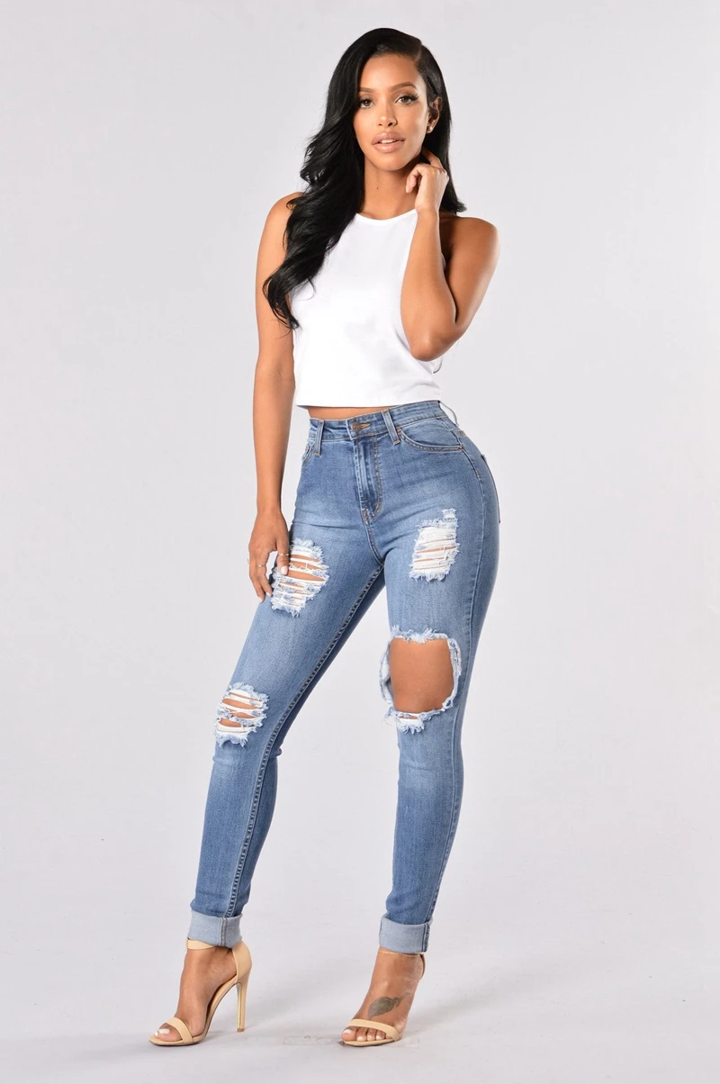denim pants high waist