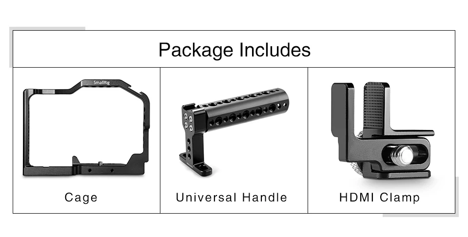 SMALLRIG GH4 камера клетка Комплект для Panasonic DMC-GH4/GH3 камера с верхней ручкой Ручка HDMI кабель зажим форма установки 1980