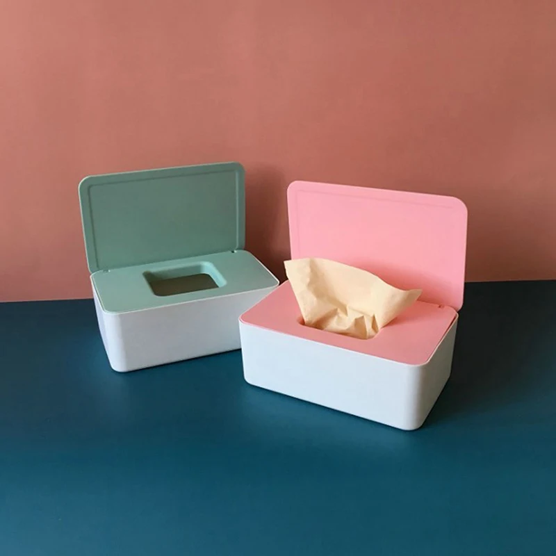 13 colors Storage Box Small Household Desktop Ditty-Bag Storage Rack with Lid for Masks Wet Tissues