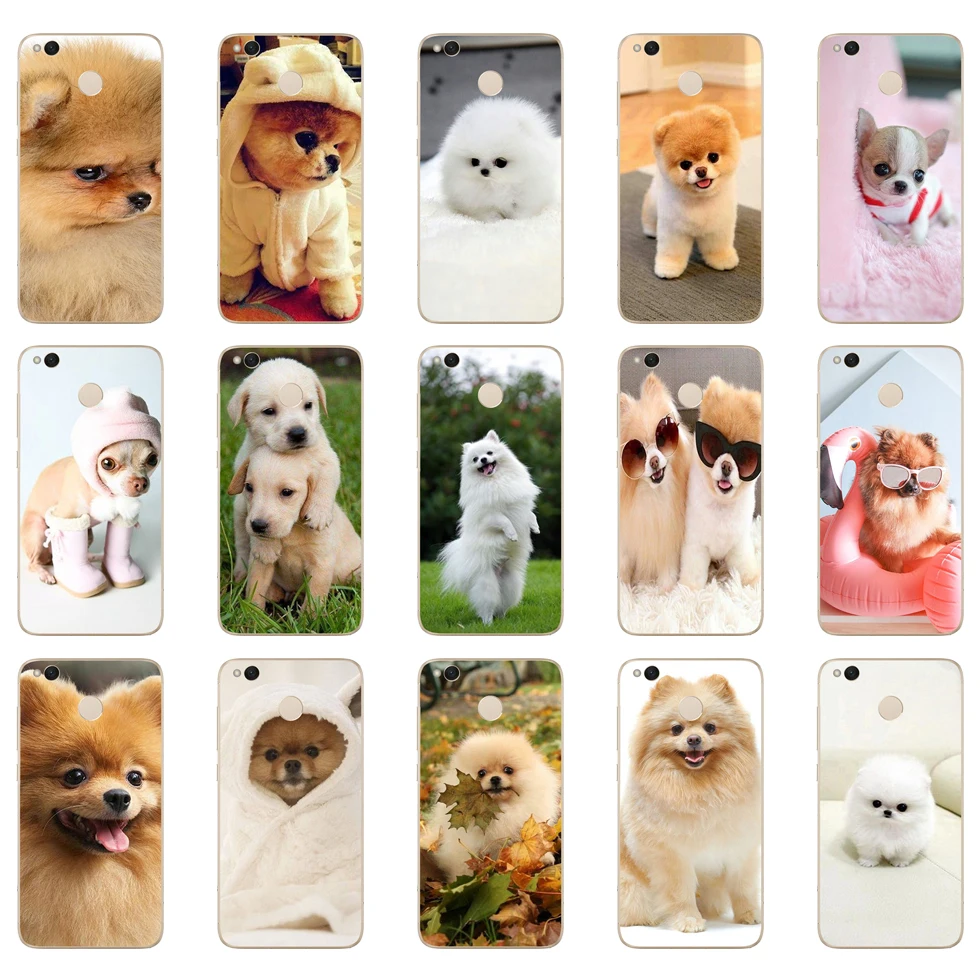 

59DD Pomeranian dog Soft Silicone Cover for Xiaomi Redmi 4a 5 plus Note 4 4x 5a pro mi a1 case