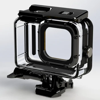 

50M GoPro 9 Waterproof Case Hard Cover Shell Lens Protector Diving Housing Shell with Touch Screen For GoPro9 Camera Accessories