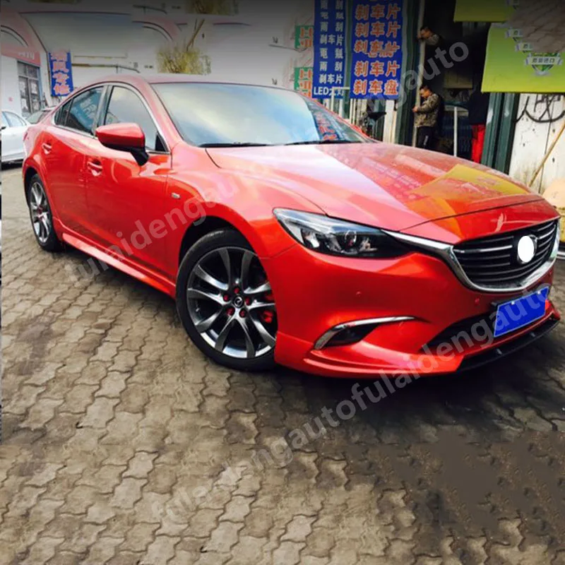 Для Mazda 6 M6 Atenza- комплект передний клыки губы и спойлер подтяжку лица бампер спойлер ремонт автомобиля аксессуары для укладки