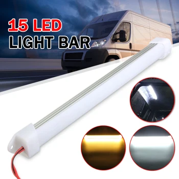 

Bar Light Warm/Cold White Waterproof 12V 5630 LED 15LED Tube Hard LED Strip Lamp Truck Van Boat Caravan